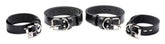 4-Delige Leren Bondage Harnas Set - PlayForFun